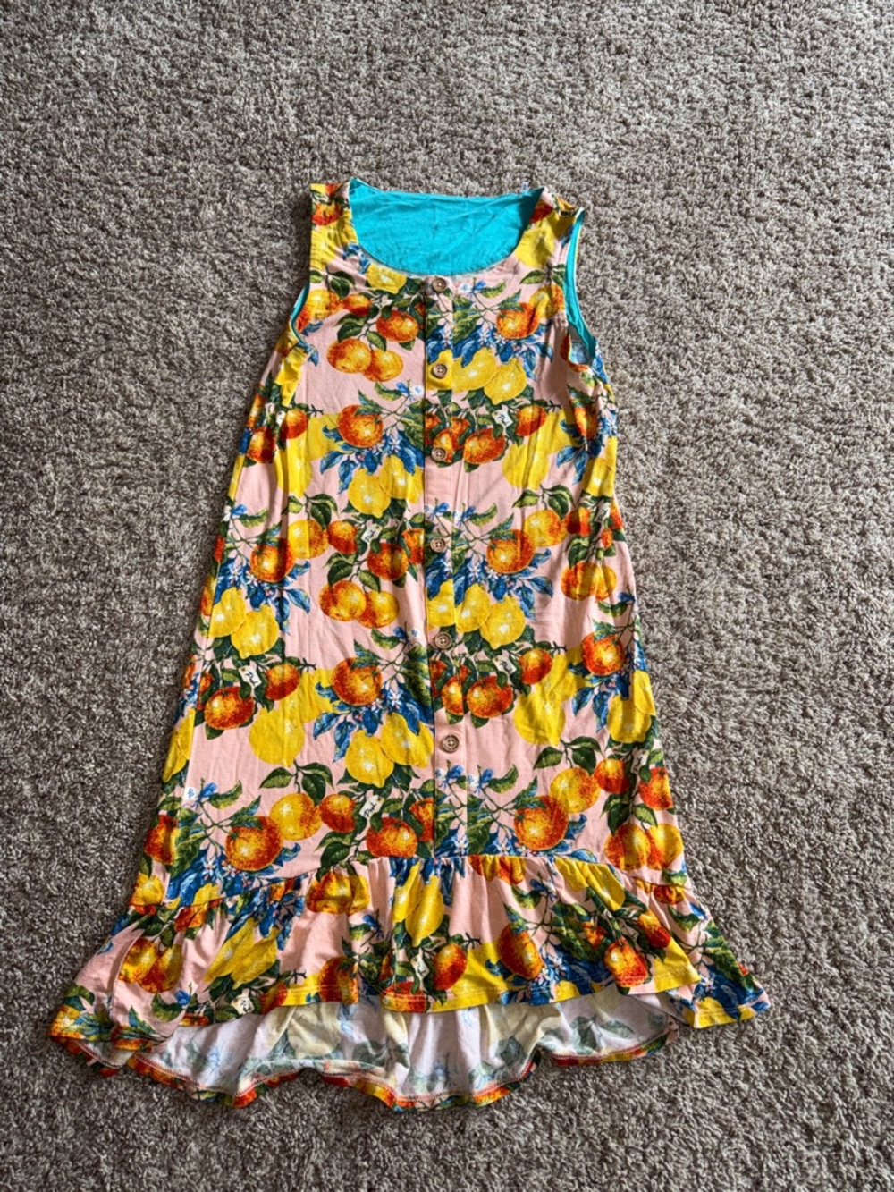 Posh Peanut twirl Henley sleeveless dress size 10